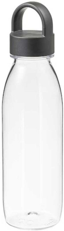 IKEA Water bottle, dark grey0.5 l (17 oz) 500 ml Bottle  (Pack of 1, Grey, Clear, Plastic)