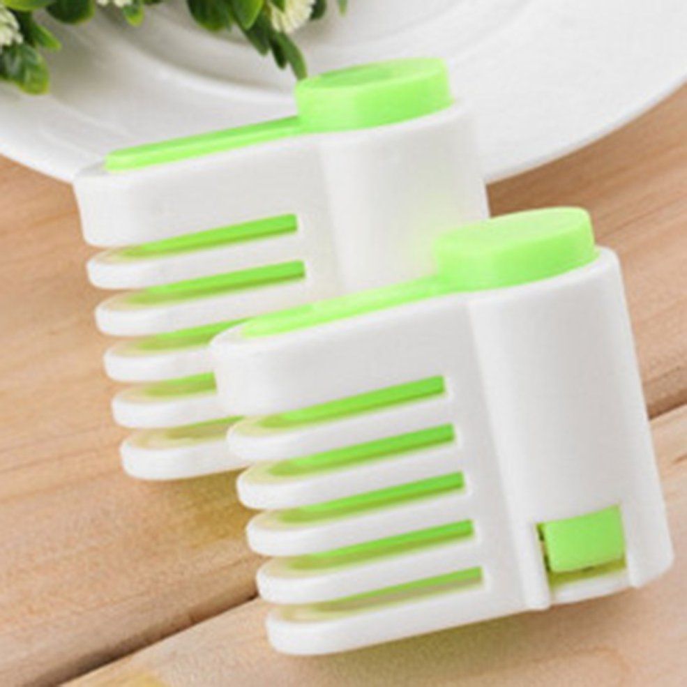 HA 5 Layers Home Cake Pie Slicer Sheet Guide Cutter Server Bread Slice Knife-Green