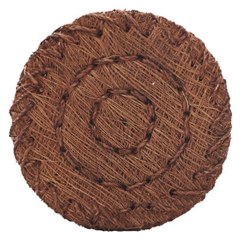 Thick Brown Mat Tea Set Pot Mat, Brown Hair Woven Potholder, Tea Ceremony Accessories, Placemat