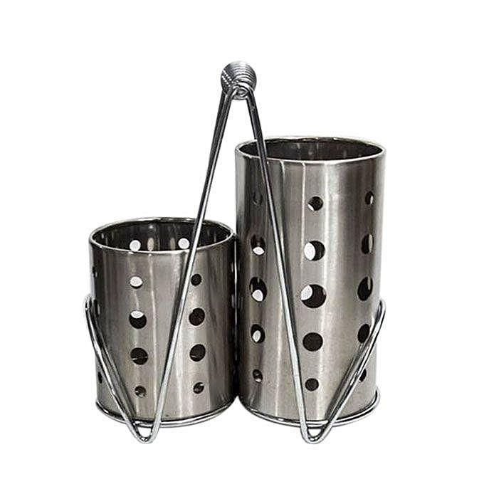 Double Spoon Holder – Silver