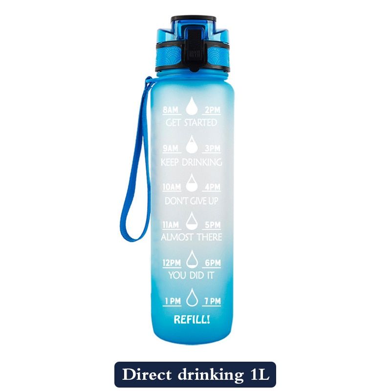 1L Water Bottle Sport Cup BPA Free Tritan Outdoor Travel Portable Leakproof Drinkware GYM Jug Drink Bottles Camping Supplies