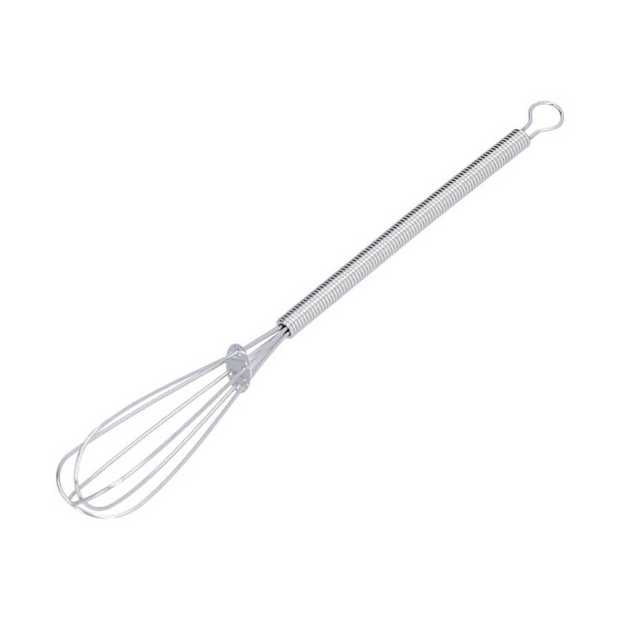 Hand Push Egg Whisk Stainless Steel For Beating Blending Whisking MF
