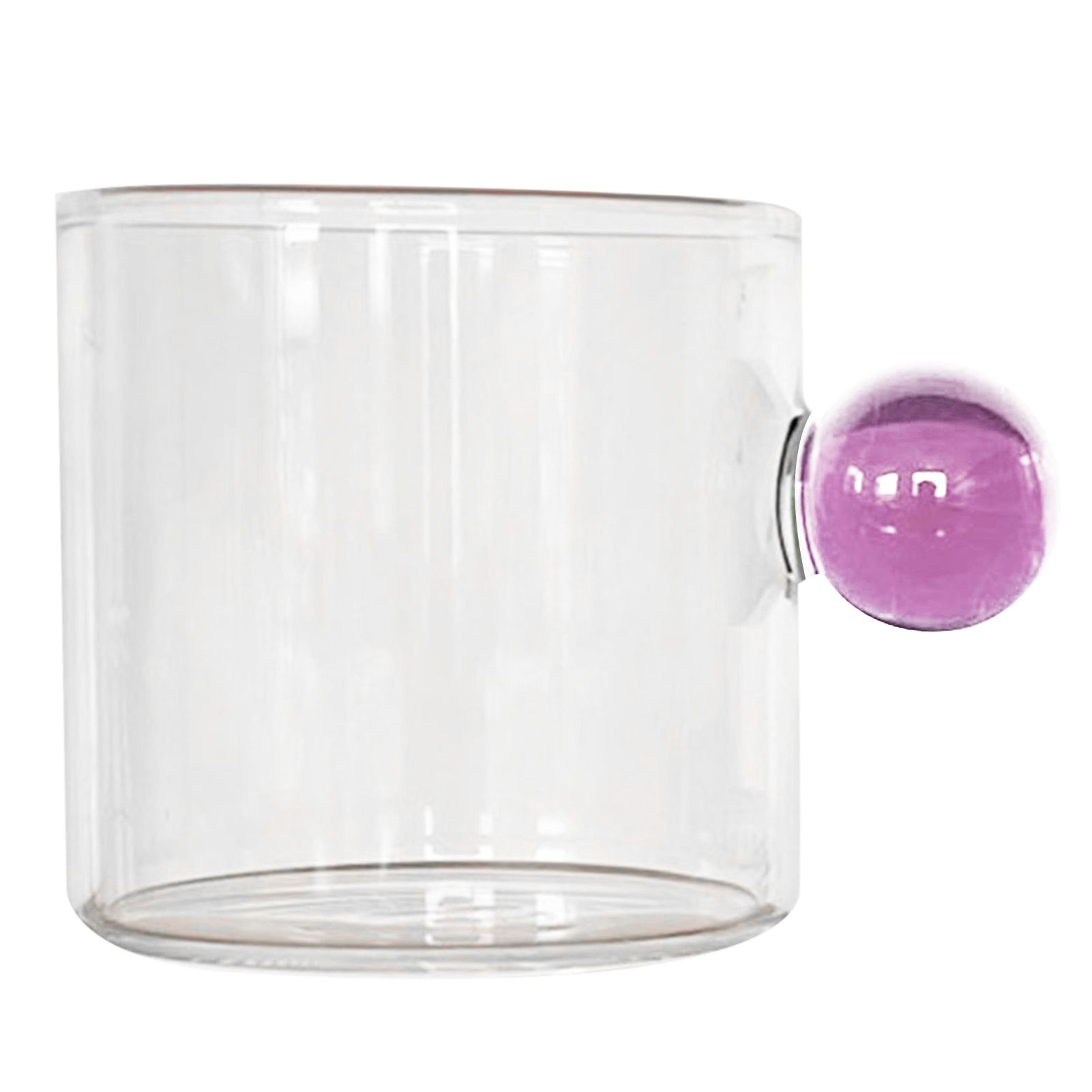 120ml Tea Cup Small Capacity Unique Design Glass Ball Handle Nordic Style Home Coffee Cup for Home