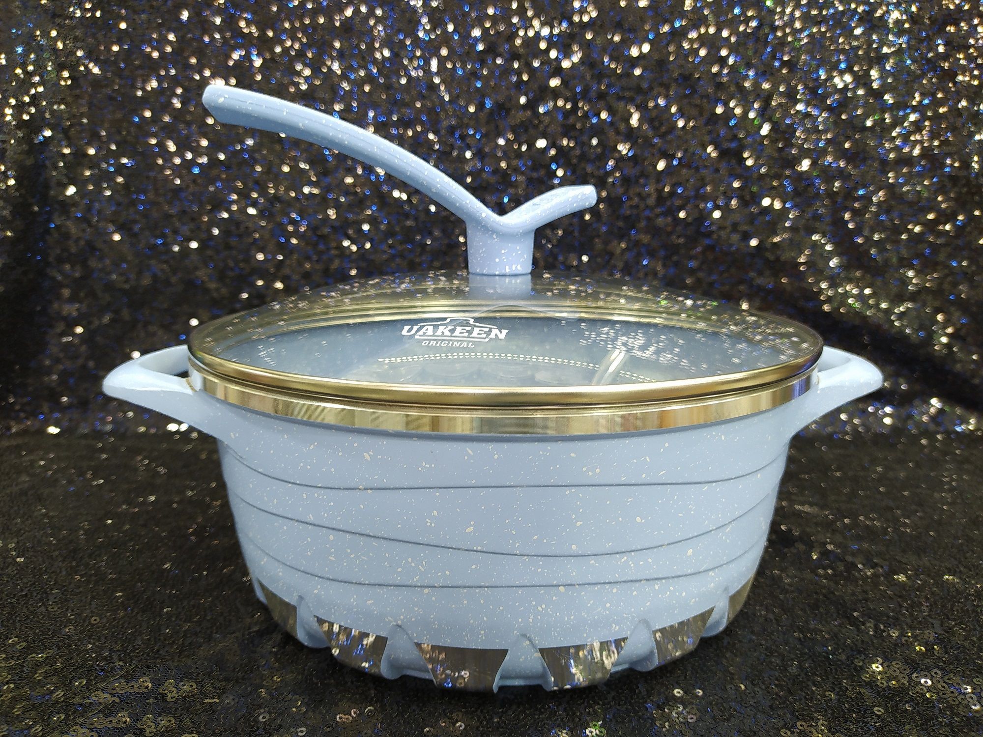 1 Pcs 24cm Casserole With Lid (Granite Coating ) Non-Stick