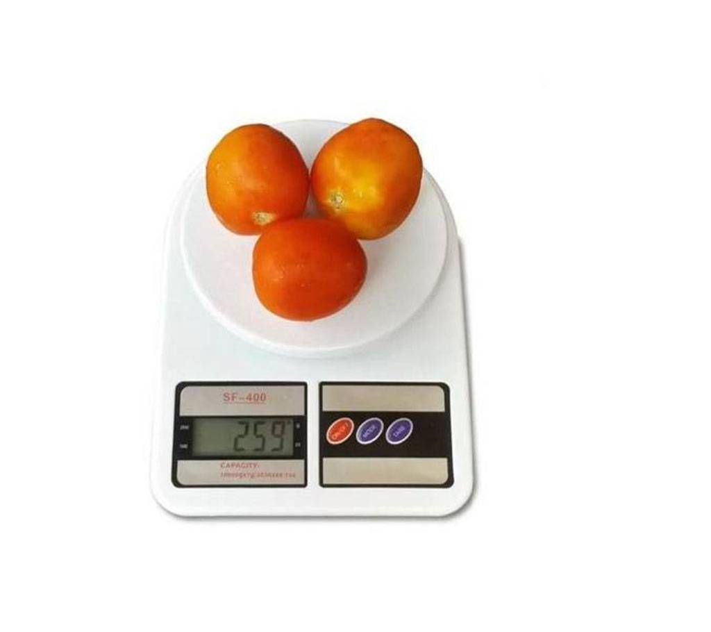 Electronic Kitchen Scale - White