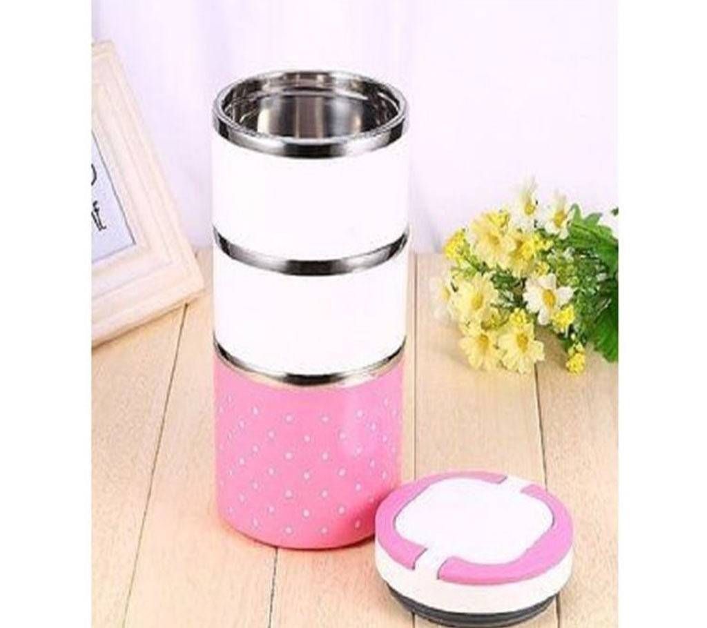 Durable Heat Insulation stainless Steel 3 Layer lunch box 304