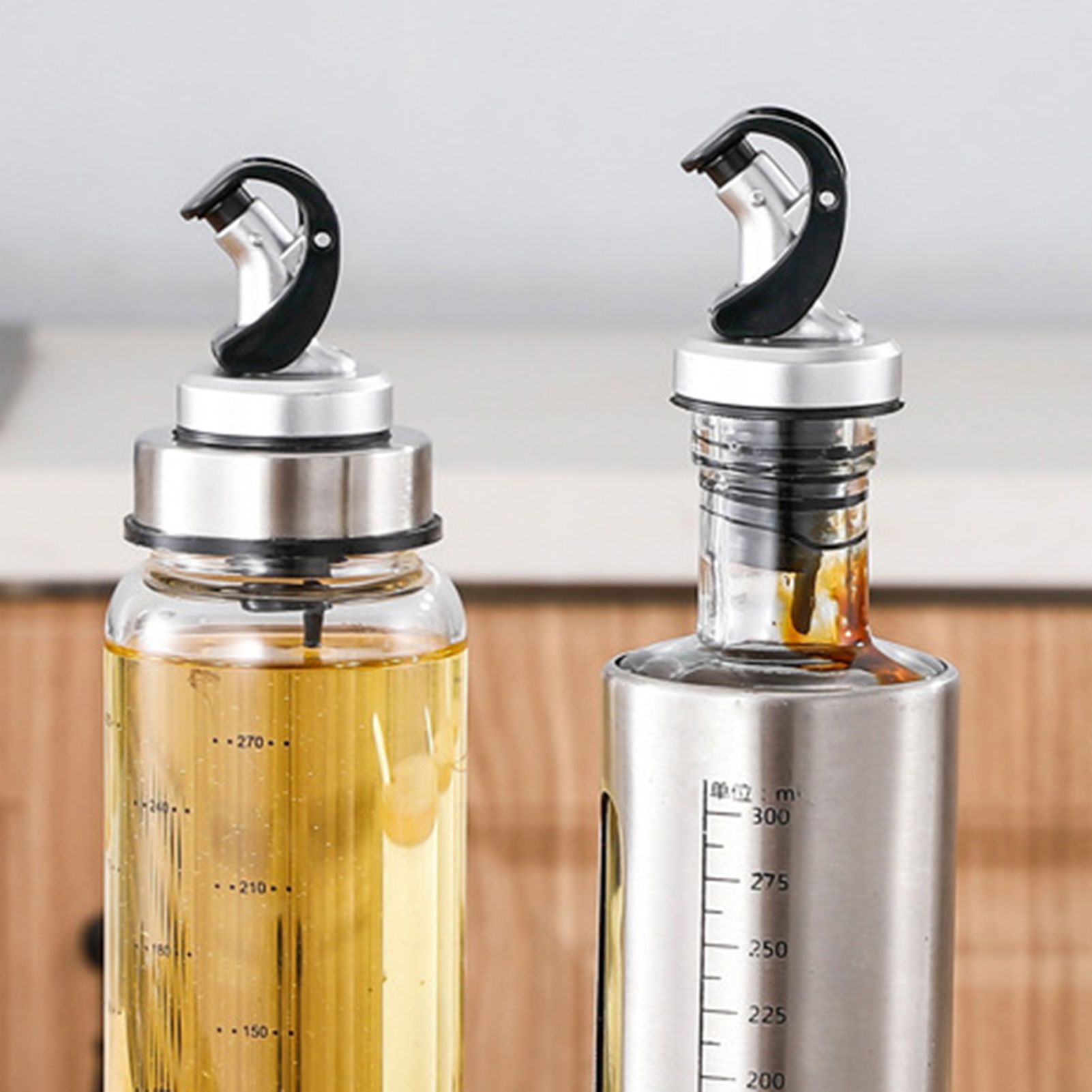 Oil Bottle Stopper Automatic Flip-top Easy to Carry Oil Pour Spouts