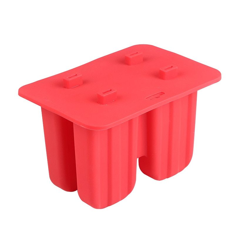 Food Grade Popsicle Silicone Molds 4/10 Cavity Homemade Kitchen Silicone Popsicle Mold BPA Free  Ice Pop Cream Maker