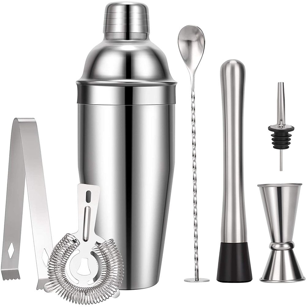 Cocktail Making Set, Cocktail Shakers Capacity with Bar Accessories Made of Stainless Steel Great for Home, Bar, Party
