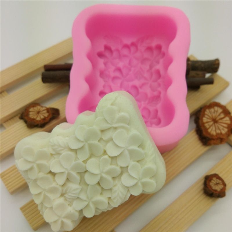Silicone Soap Mold Cake Decoration Molds Silicone Forms Soap Mold Flower Shape Soaps Making Mould Aroma Stone Moulds H527