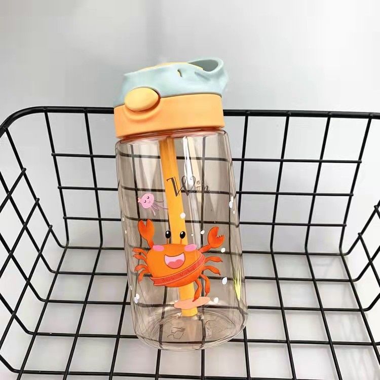 Kids Water Sippy Cup Creative Cartoon Baby Feeding Cups with Straws Leakproof Water Bottles Outdoor Portable Children's Cups