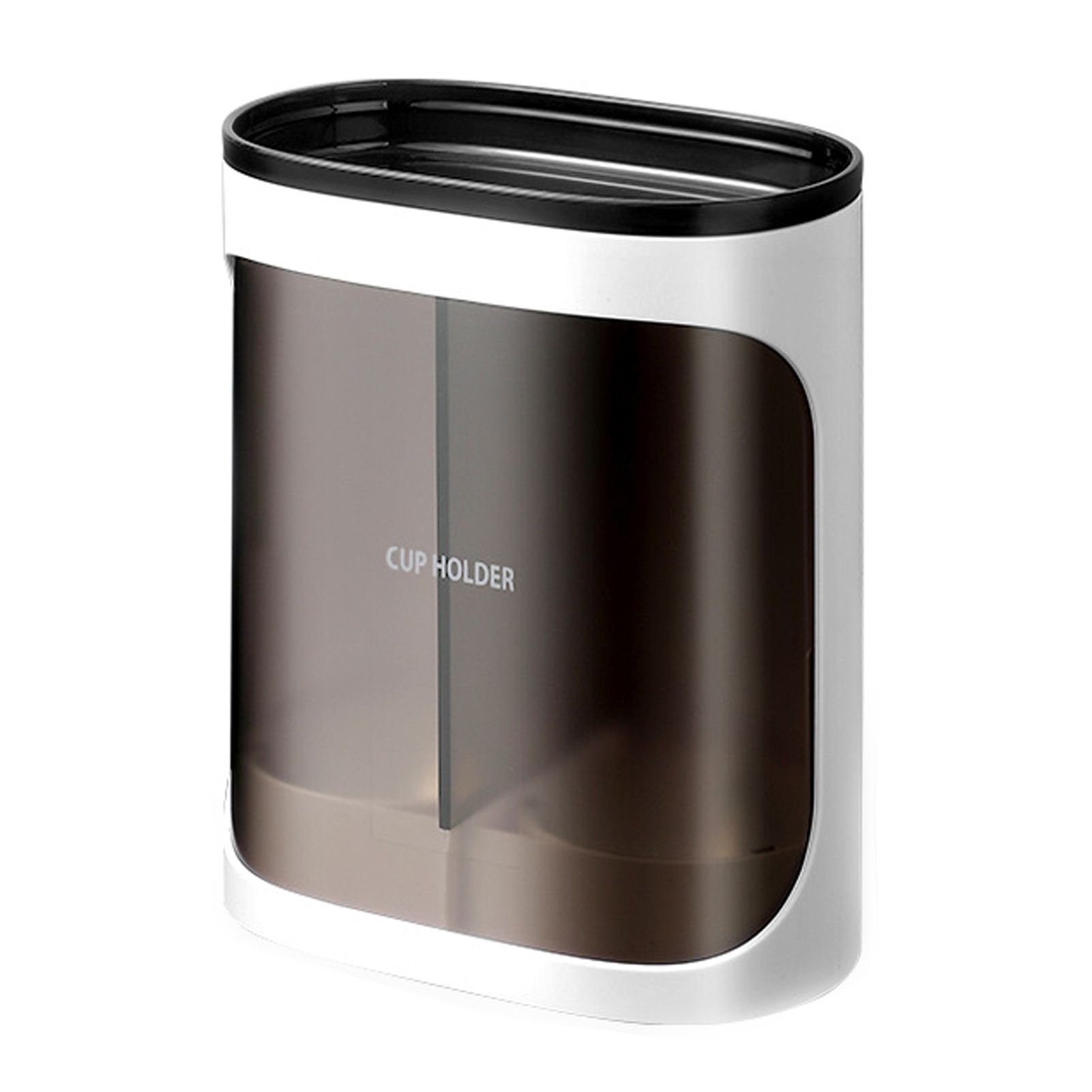 Paper Cup Storage Double Barrel Wall Mounted Plastic Versatile Disposable Cup Dispenser for Home