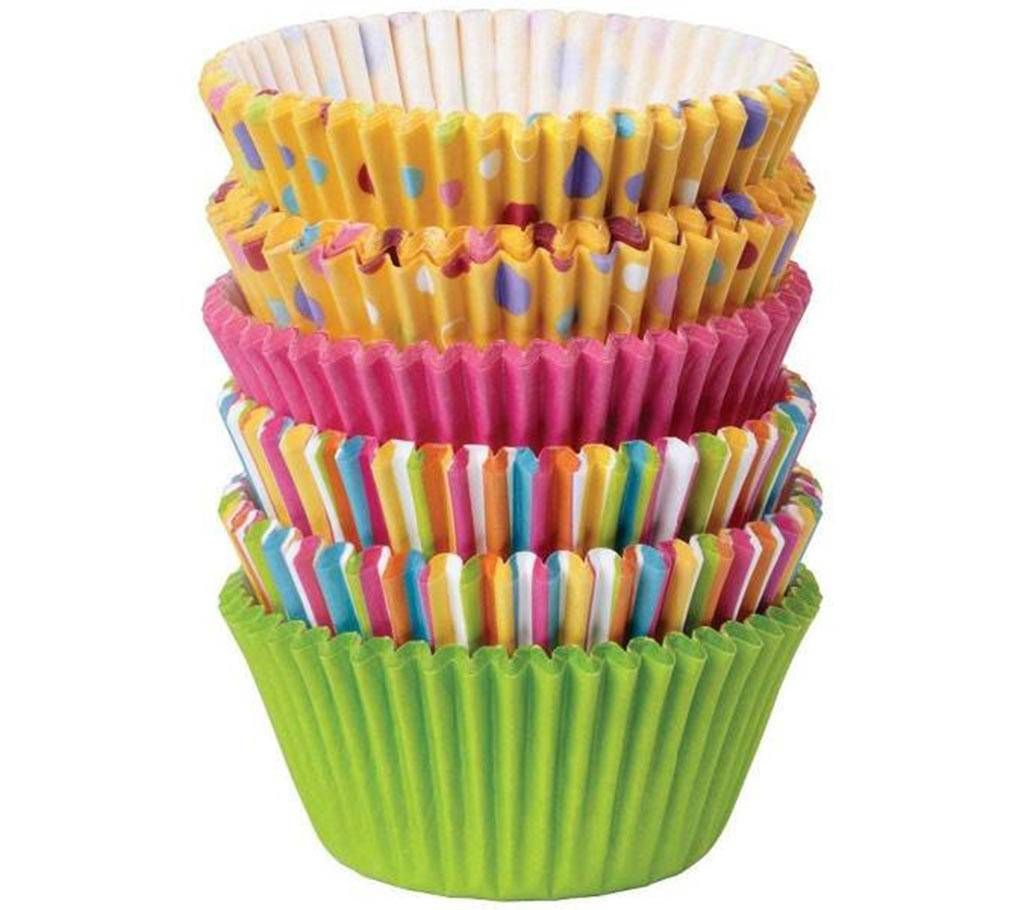 Printed Fancy Color Muffin Paper Cups Big Pack