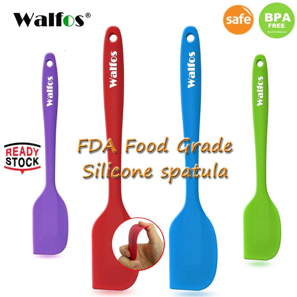 Food Grade Silicone Spatula Heat-Resistant Spatulas Non-stick Rubber Spatulas with Stainless Steel Core