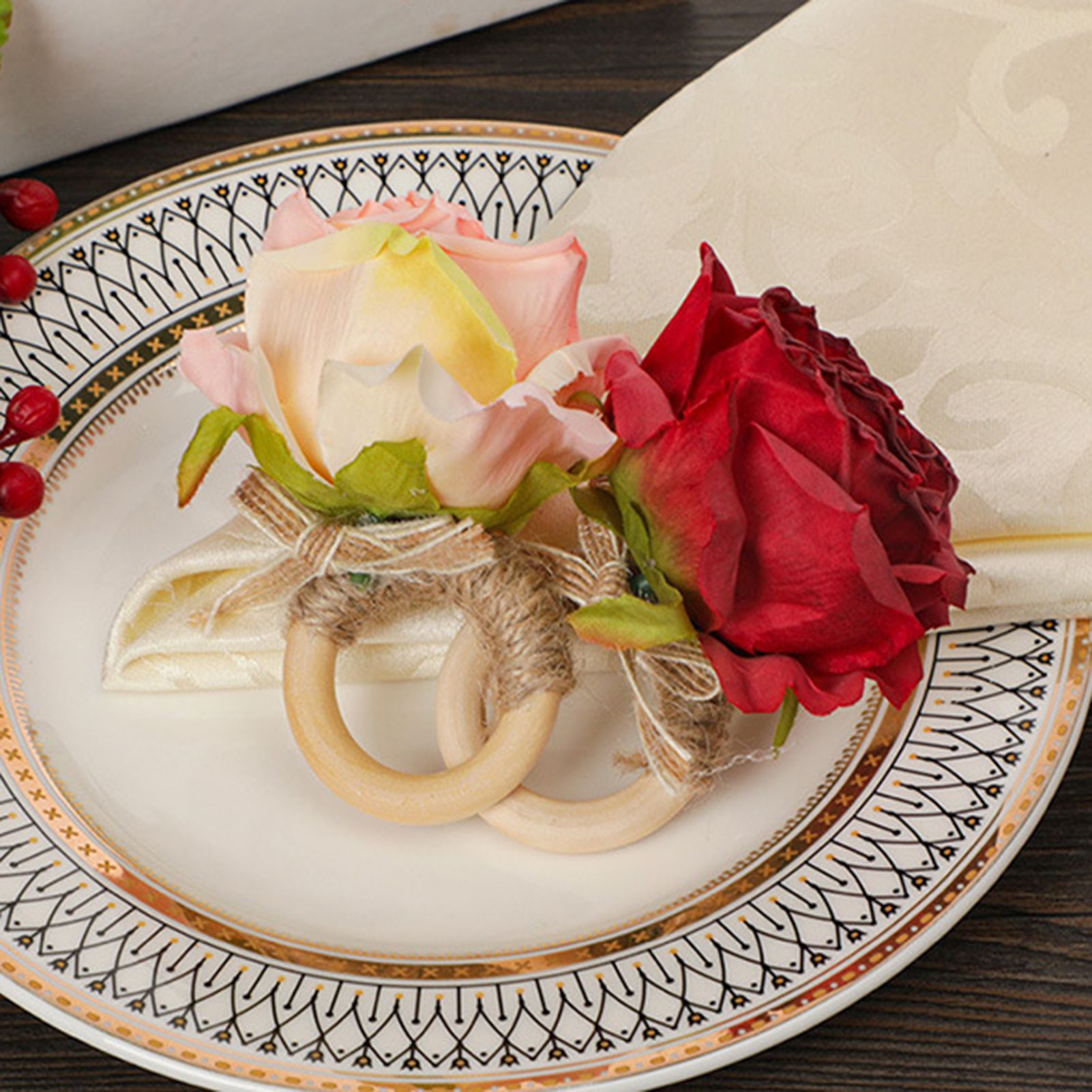Napkin Racks Eco-friendly Serviette Rings Napkin Holders Decorations