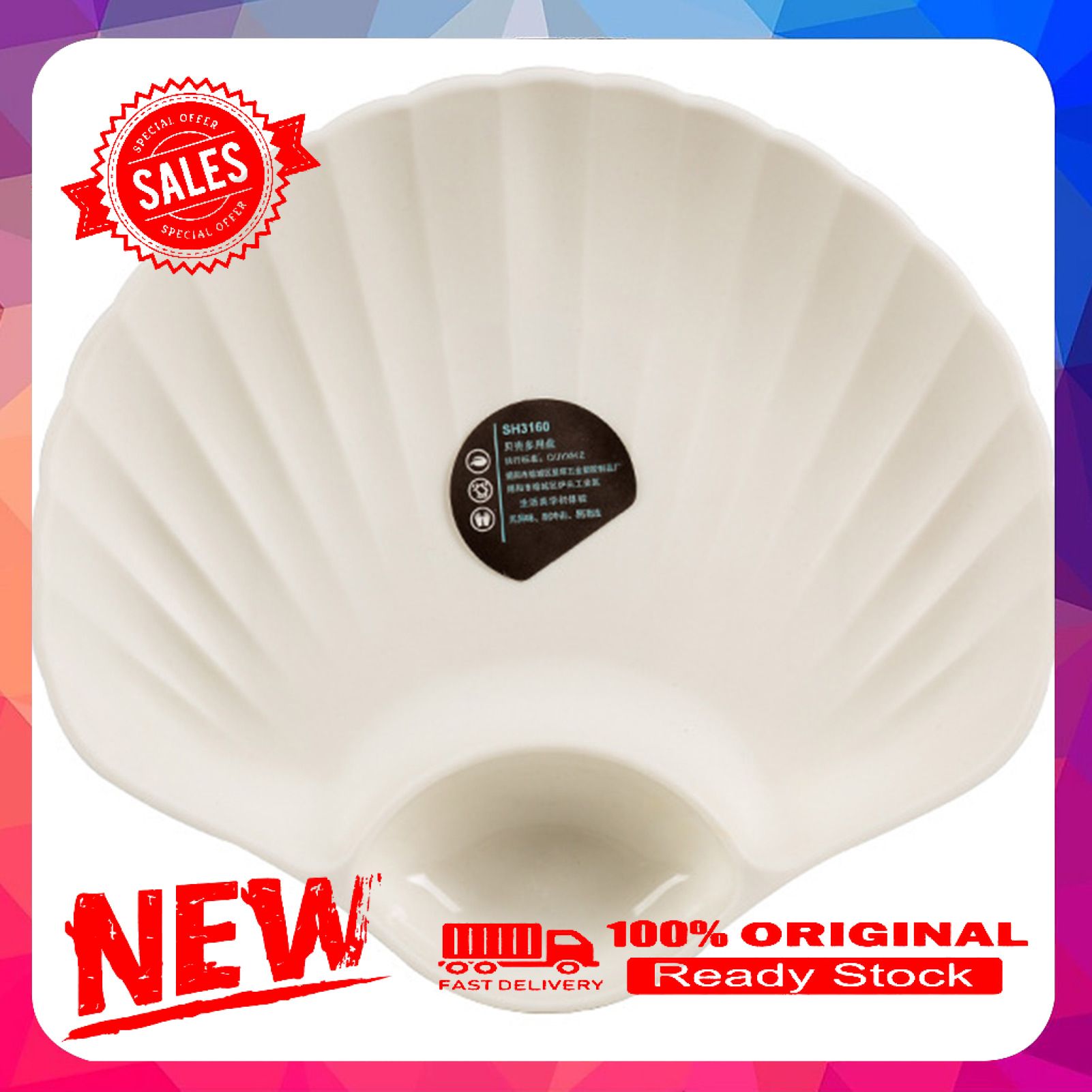 2 Section Snack Plate Food Grade Plastic Scratch-resistant Spit Bone Dish Household Supplies