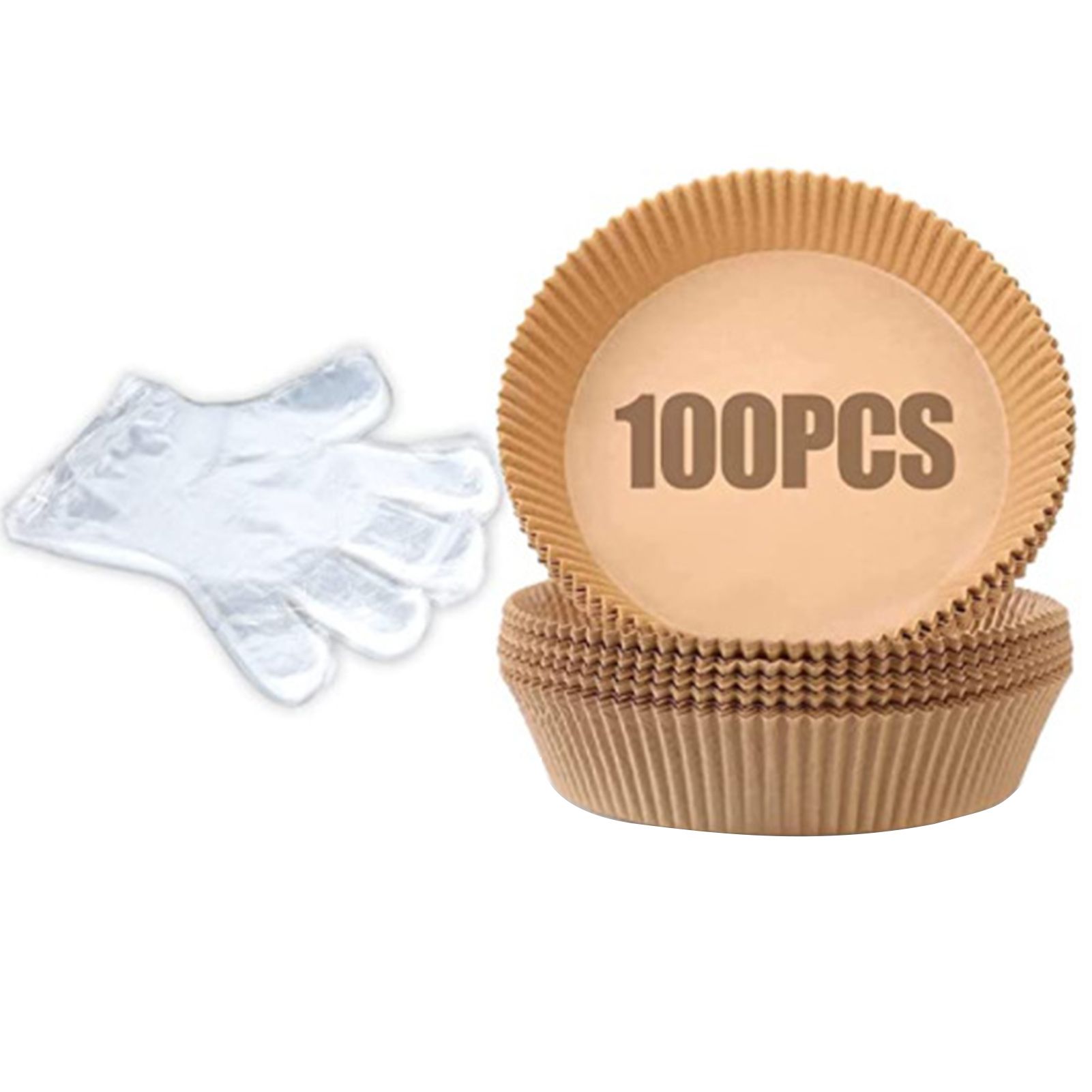 Skymountain Fryer Pot Mat BPA Free Fryer Liner Microwave Baking Paper with Gloves Set