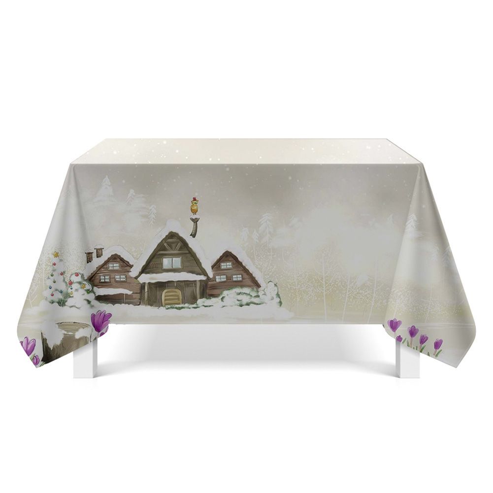 Yfashion e able Cover with ple Printing ablecloth Decoration for V Cabinet ea able