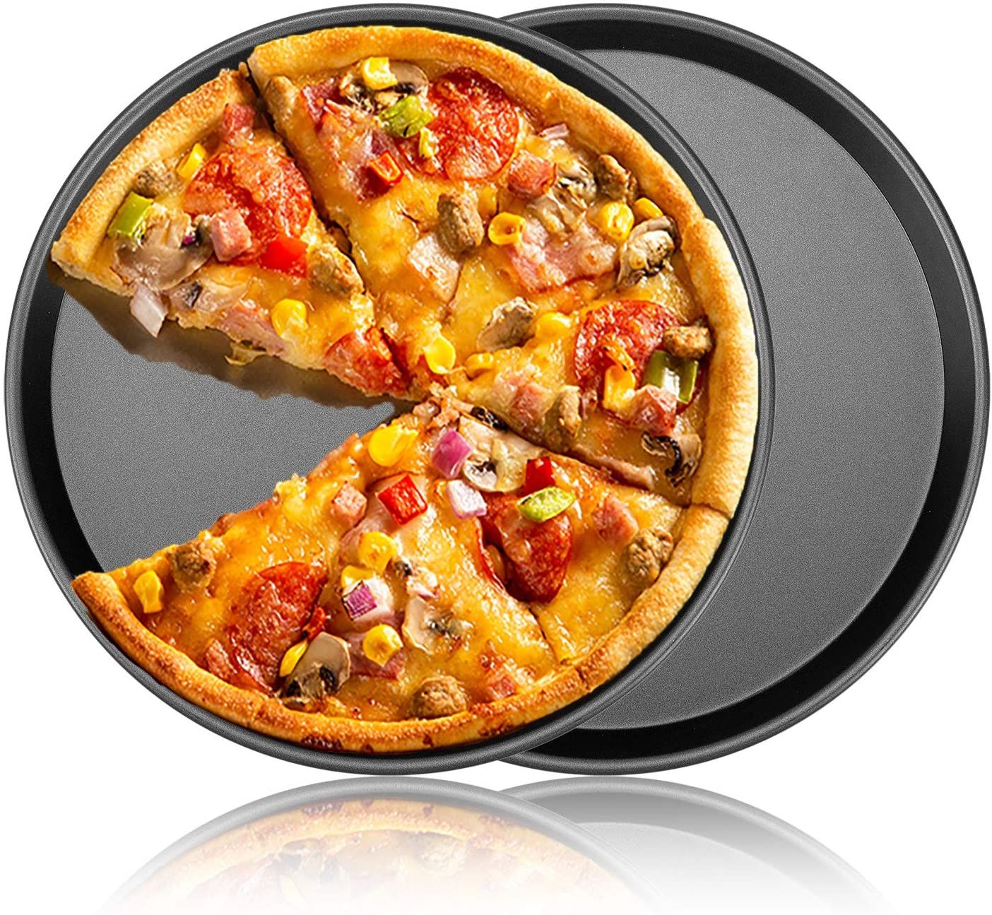 Heavy Quality Pizza Pan Oven Proof Non-stick Pizza Pan Sets 2 different sizes