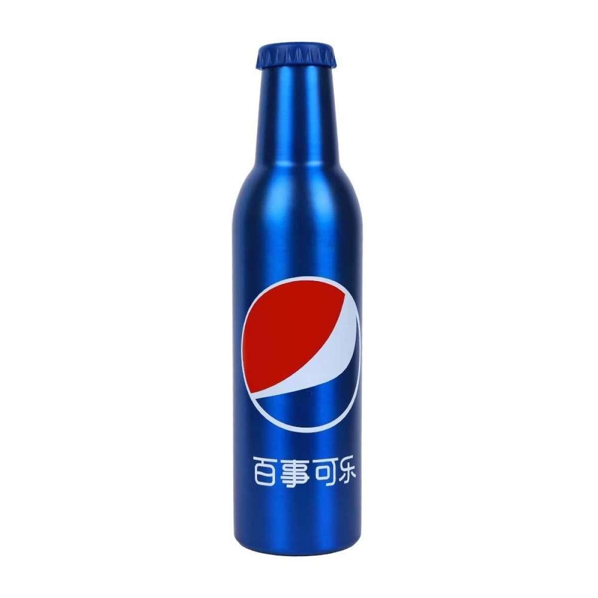 500ml Stainless Steel Coca Cola Design Water Bottle -blue