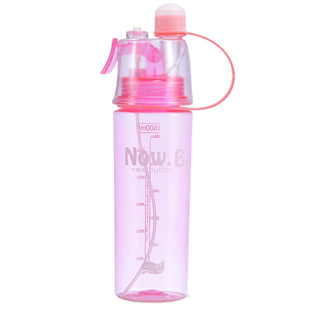 400ml/600ml Outdoor Sports Gym Portable Creative Spray Drinking Water Bottle