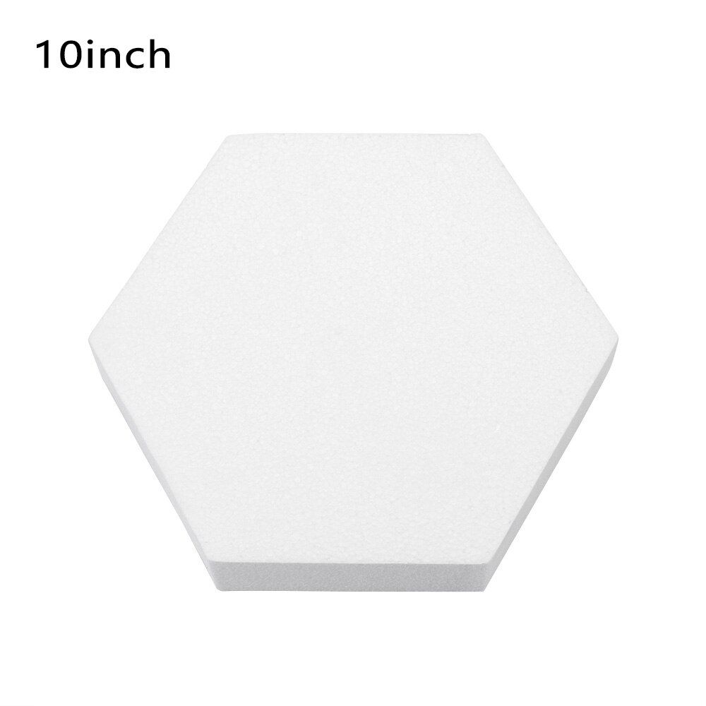 1pc 4/6/8/10 Inch Cake Foam Mold Cake Dummy  DIY Model Sugarcraft Hexagon Polystyrene Styrofoam Foam Mould Kitchen Accessories