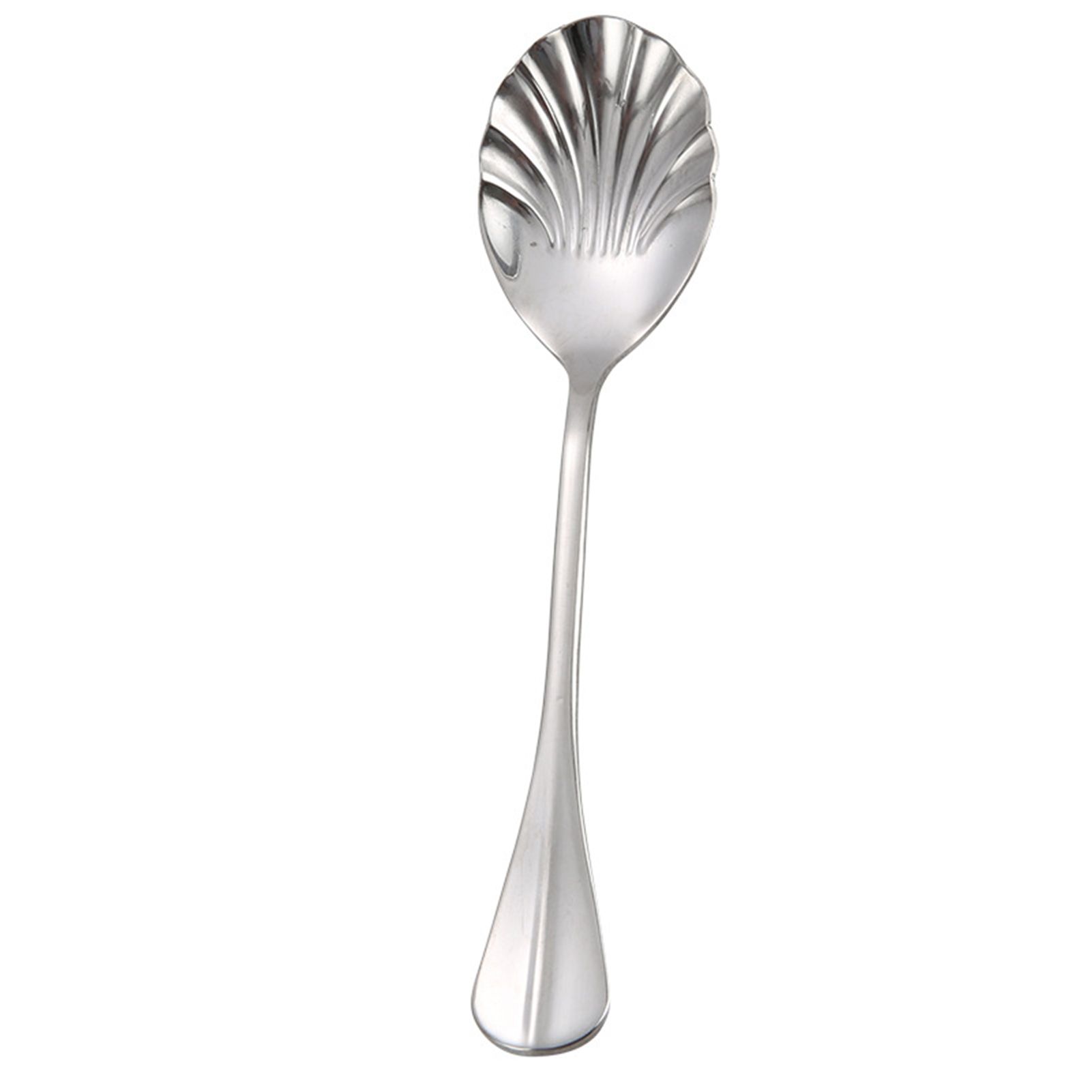 Stirring Spoon Vintage Shell Shape Stainless Steel Coffee Ice Cream Dessert Teaspoon Scoop for Restaurant