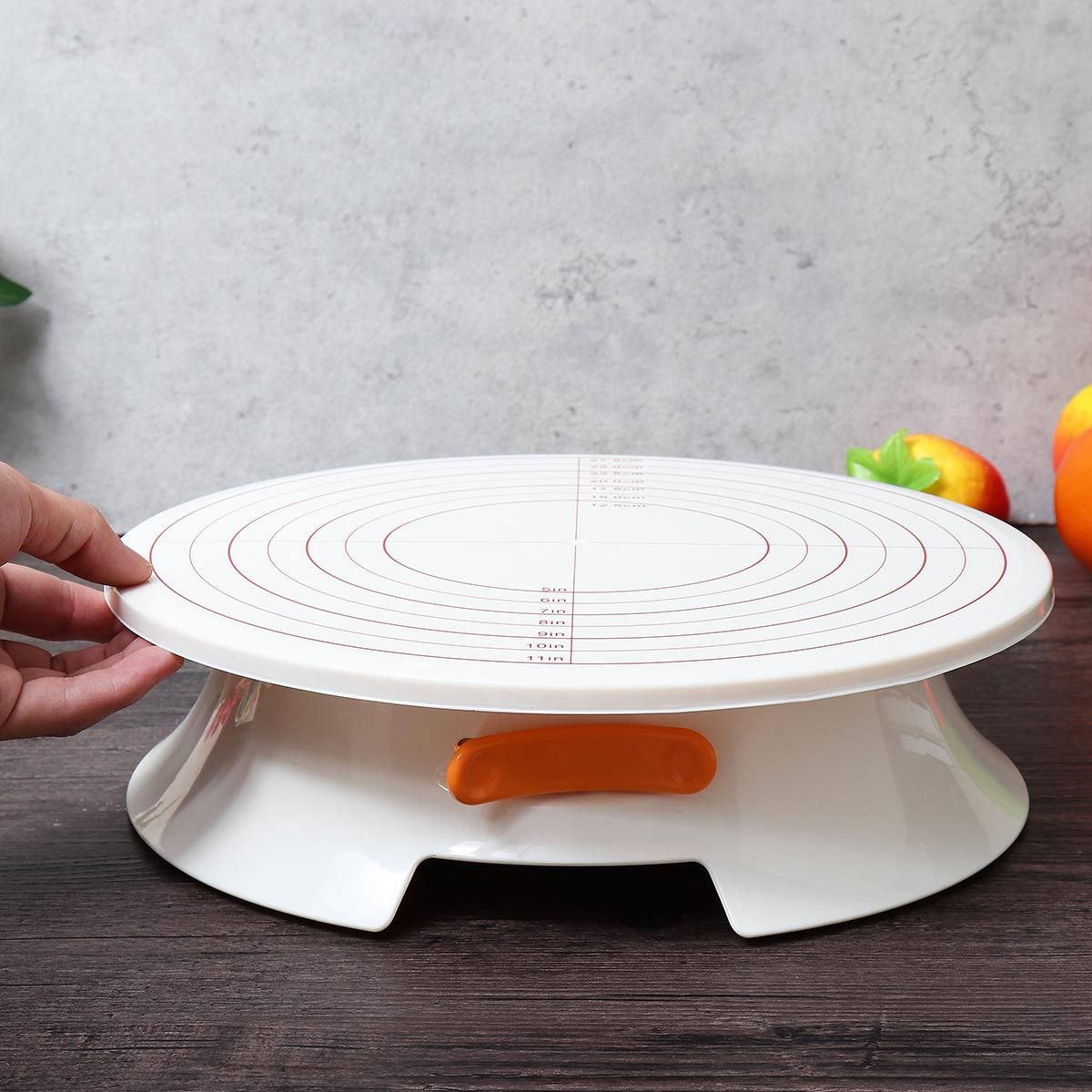 Functional 12 Inch Cake Making Turntable Revolving Decorating Platform Stand DIY Display
