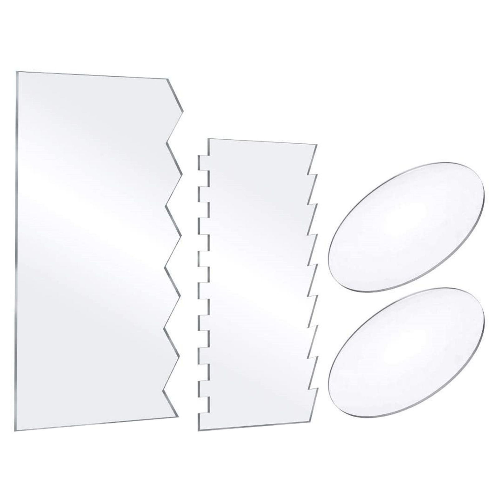 Baking Spatulas Clear Multi-functional Non-stick Baking Scrapers