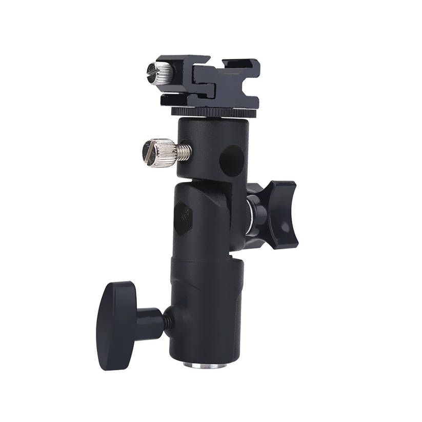 E Type Flash Stand Bracket Hot Shoe Mount Adapter Umbrella Holder 3kg Payload BB
