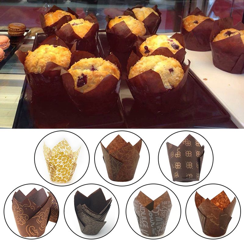 50 Pcs/Pack Muffin Cake Mold Cupcake Liner Wrapper Paper Cup Baking Tools and Equipments