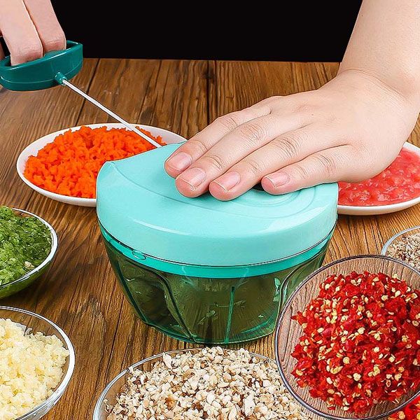 Manual Fruit Vegetable Chopper Hand Pull Food Cutter Onion Nuts Grinder Mincer Shredder Multifunction Kitchen Accessories