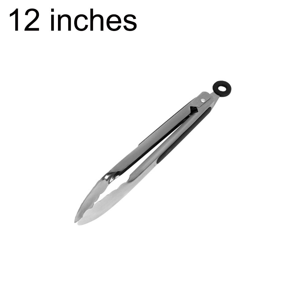 9/12/16/16inch Stainless Steel BBQ Tongs Kitchen Food Salad Buffet Grill Clip