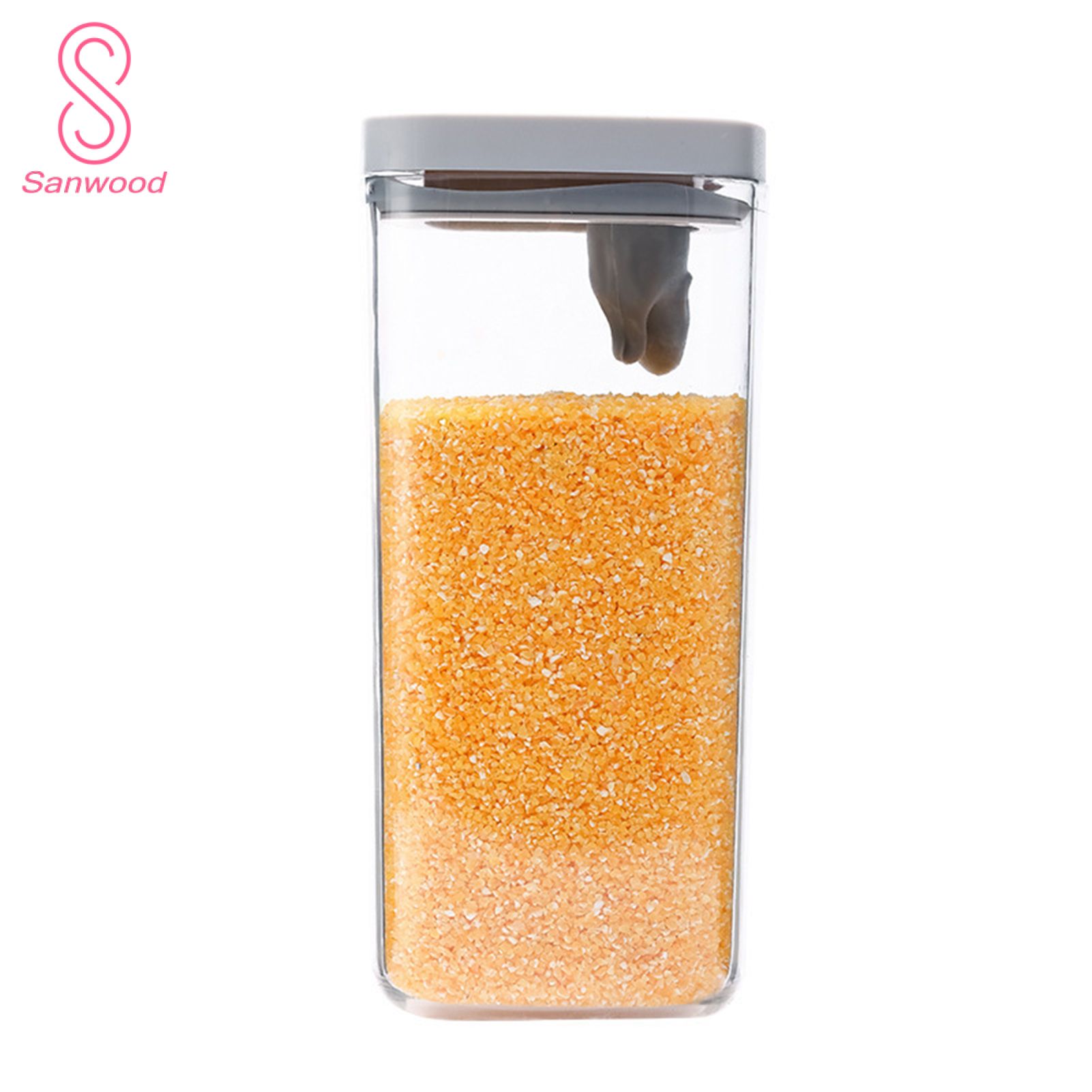 550ml/2000ml Food Container Eco-friendly Good Seal Performance ABS Food Sealed Jar with Airtight Lid for Home