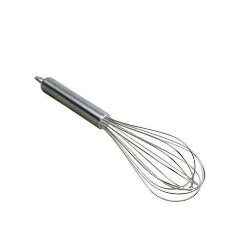 Small Hand-Held Egg Beater - Silver
