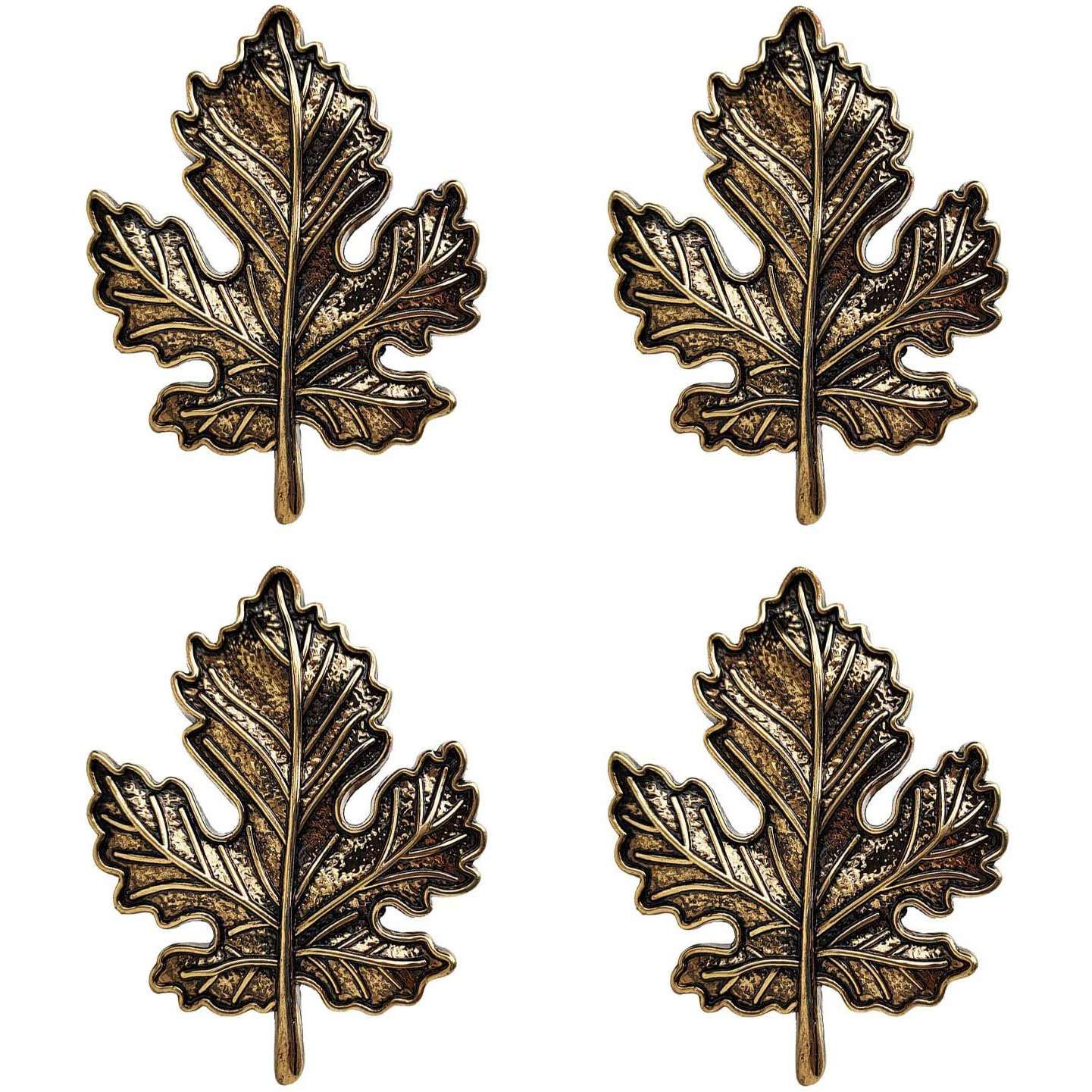Maple Napkin Ring,Autumn Napkin Ring,Retro Alloy Napkin Holder,for Thanksgiving,Autumn Theme Party Table Decoration