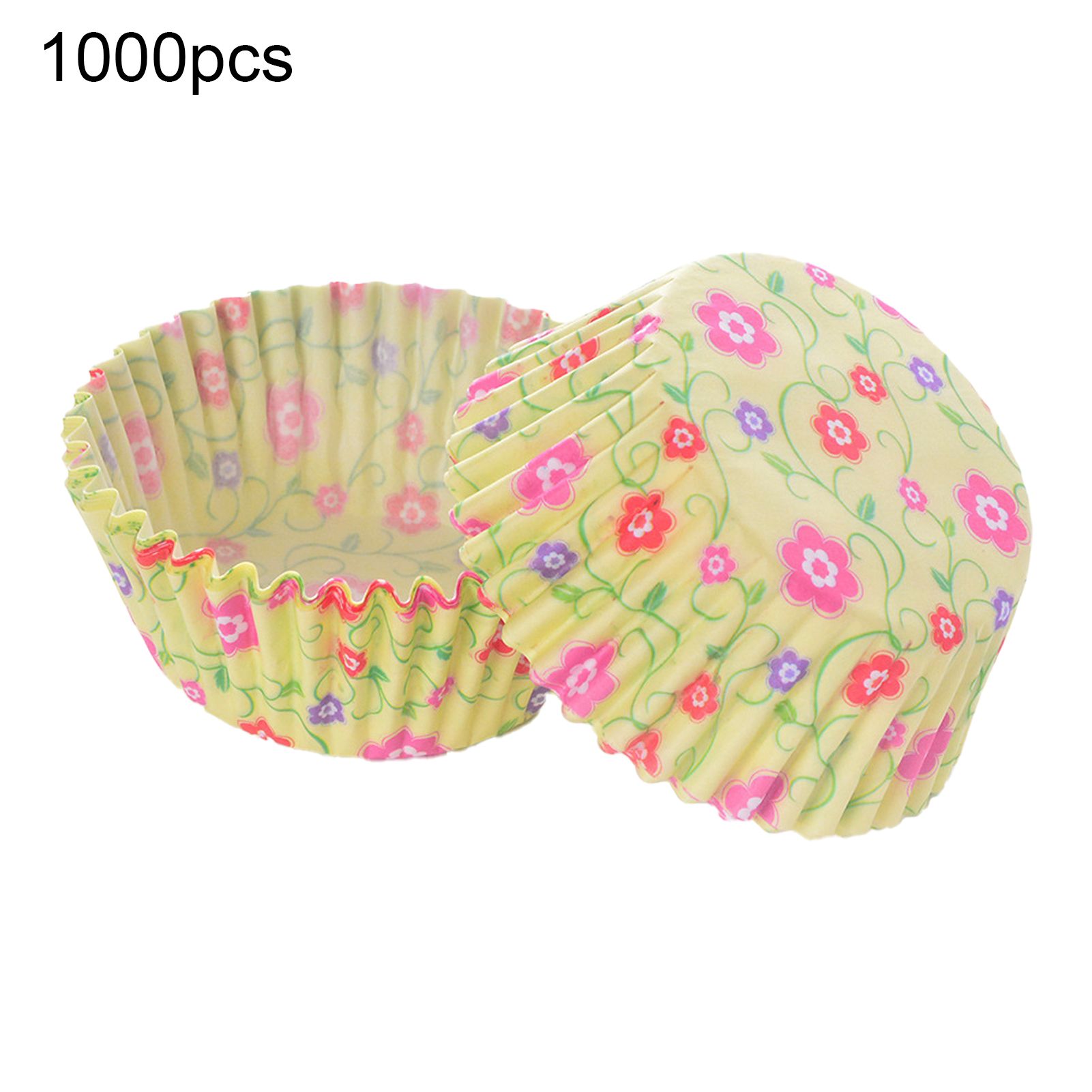 1000Pcs/Set Muffin Cups Greaseproof Heat Resistant Lightweight Dessert Trays Baking Cup for Wedding