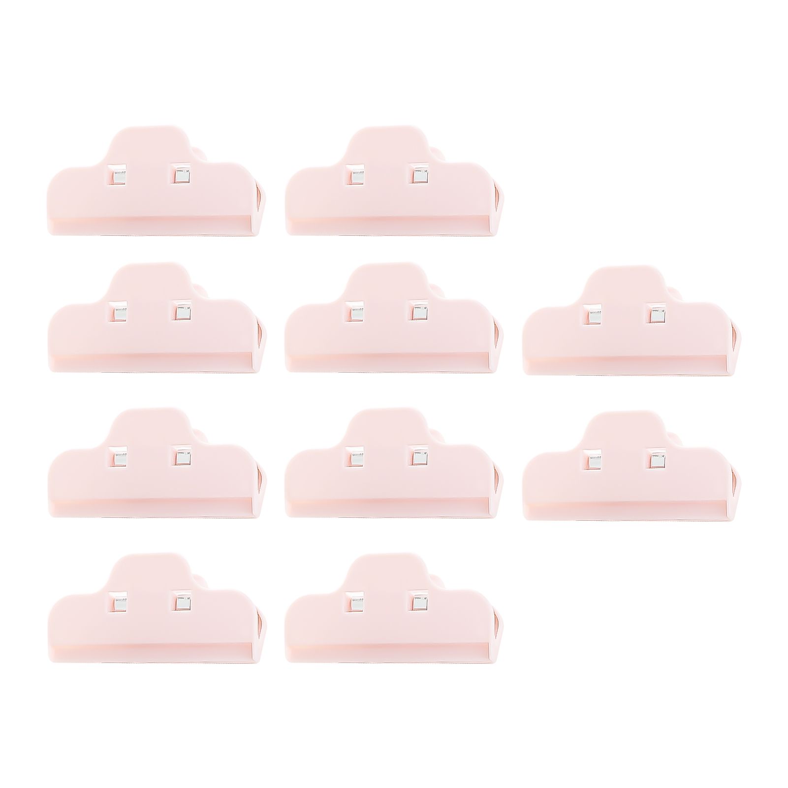 10Pcs Food Bag Clips Eco-friendly Dust-proof Plastic Seasoning Storage Bag Sealing Clips for Home
