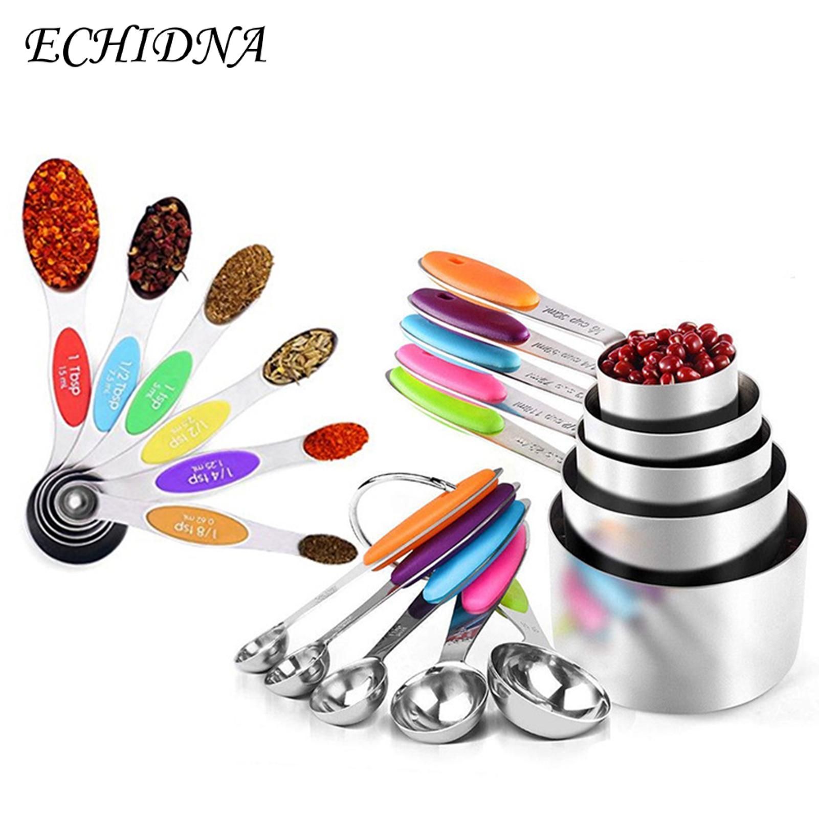ECHIDNA Measuring Scoops Food Grade Simply Spice Gourmet Measuring Cups Spoons Set