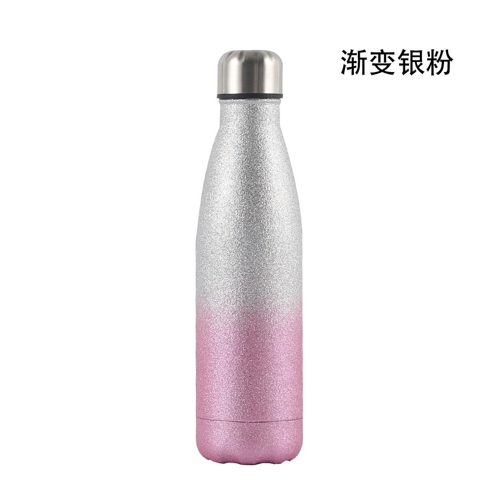 500ml sports water bottle electroplating coke cup 304 stainless steel vacuum insulated coke bottle free shiping items drinkware