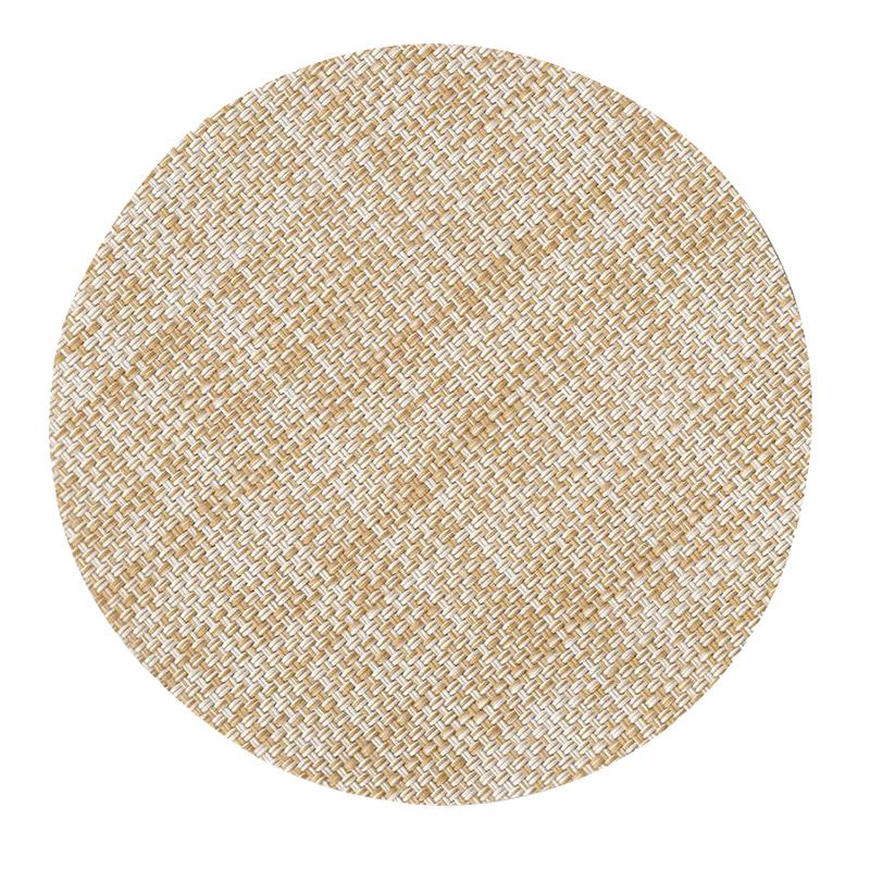 10CM PVC Woven Coaster Creative Home Tea Coaster Hotel Restaurant Insulated Round Coaster