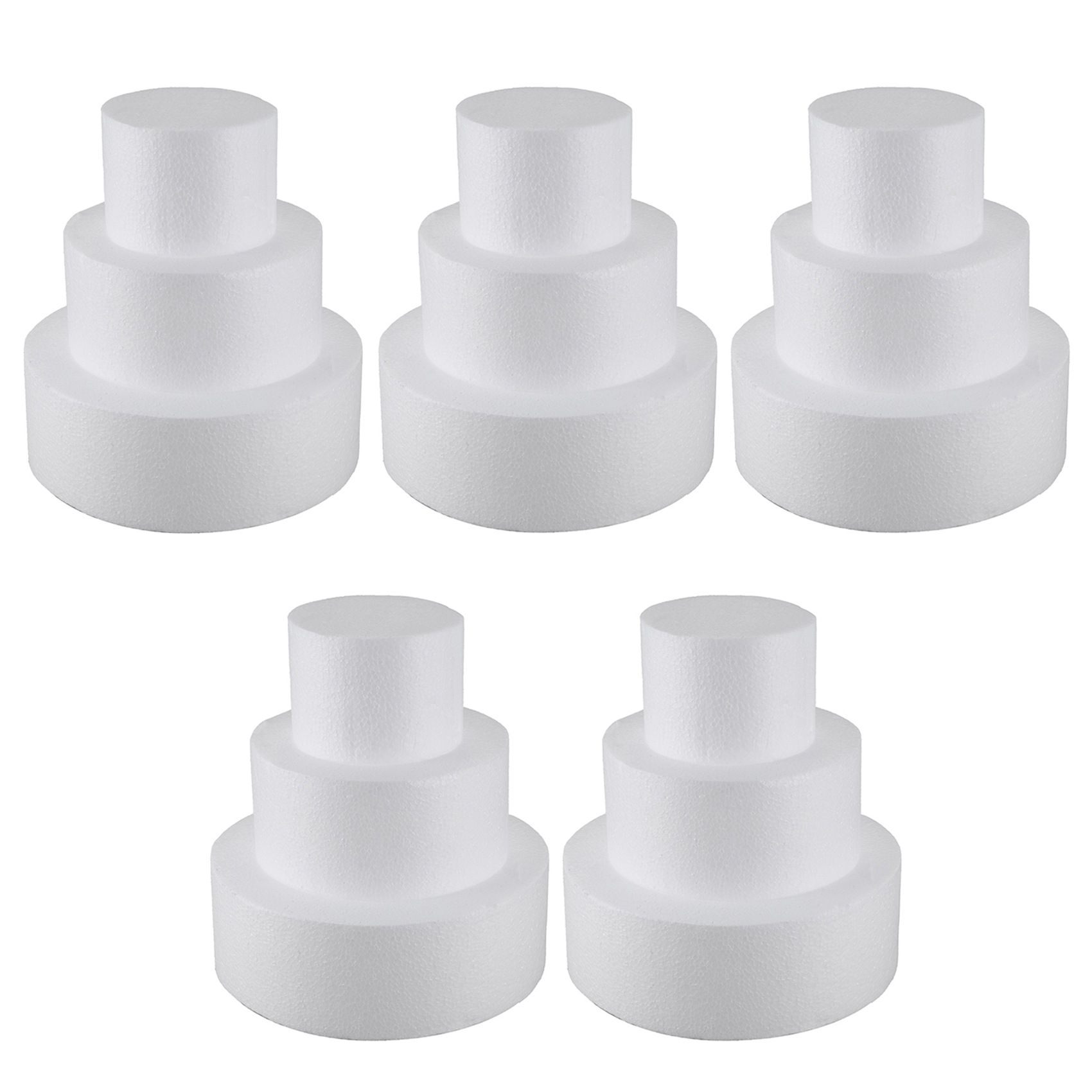 5X Round Cake Dummy 4 Inch / 6 Inch/ 8 Inch (Cake Dummy Set 4 Inch 6 Inch 8 Inch)