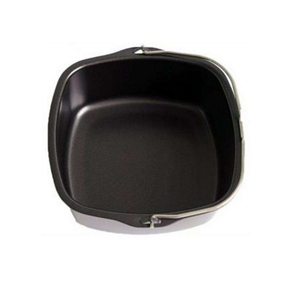 8 Inch Air Fryer Mold Portable Mold Round Homemade Fries Fryer Basket - black