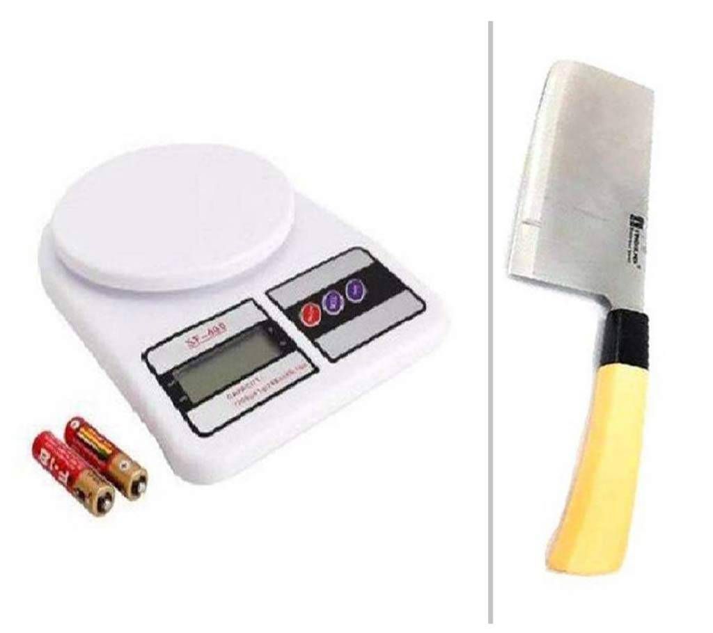 Digital Wet Scale + Meet Cutting Knife