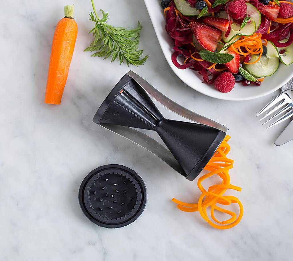'Mini' Spiral Vegetable Slicer (Black)