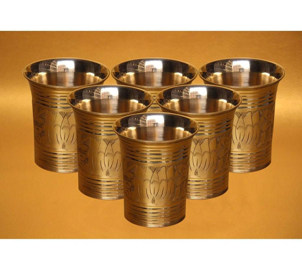 Pitoler Nokshi Ring Glass (6 pieces )