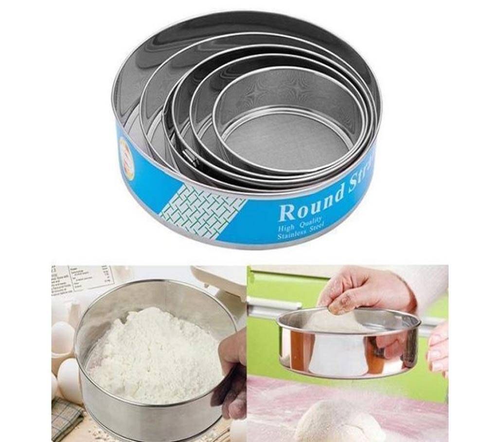 Stainless Steel 6-piece Round Strainer Set