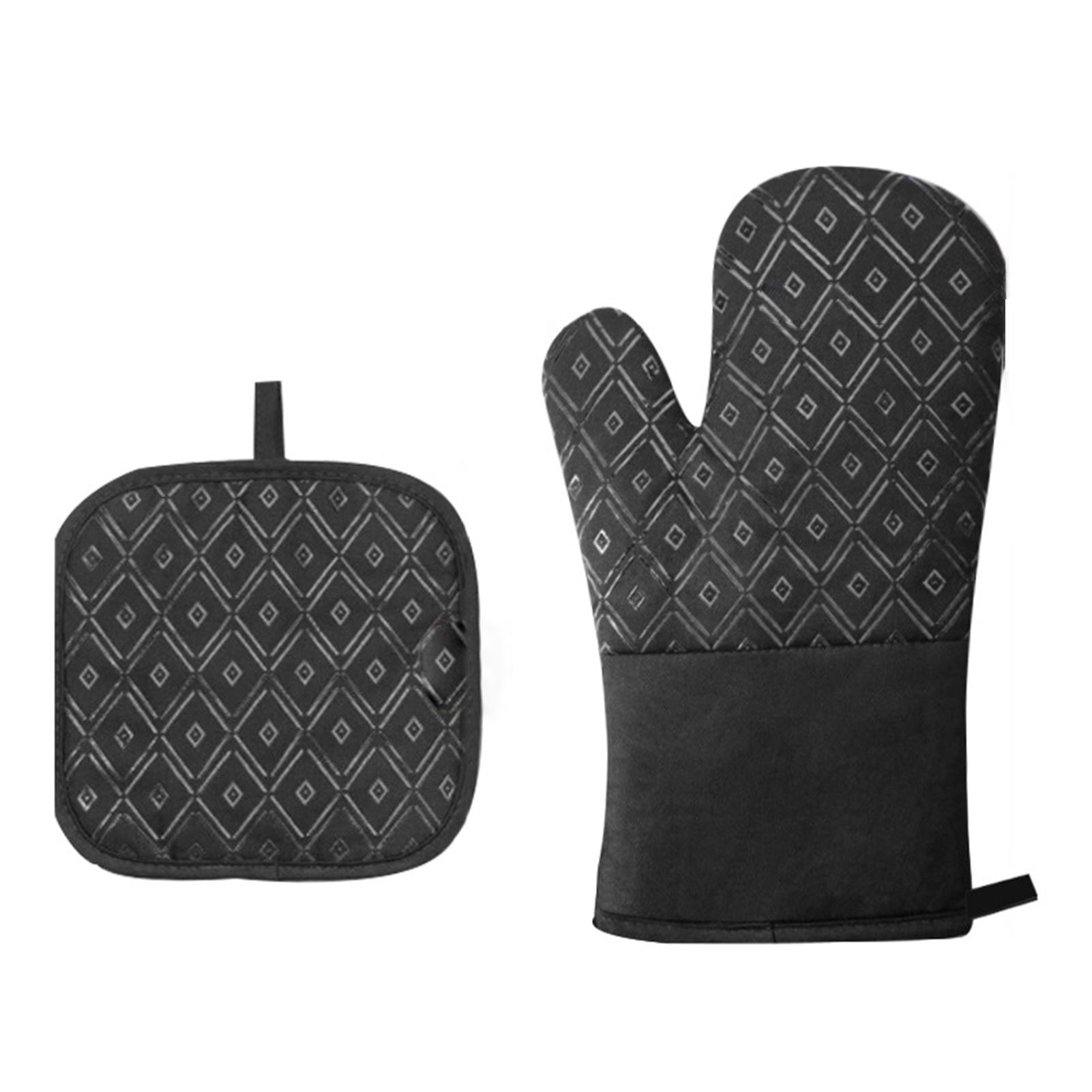 Bakingtts Ultra-thick Extra Long Oven Glove with Cotton Pad