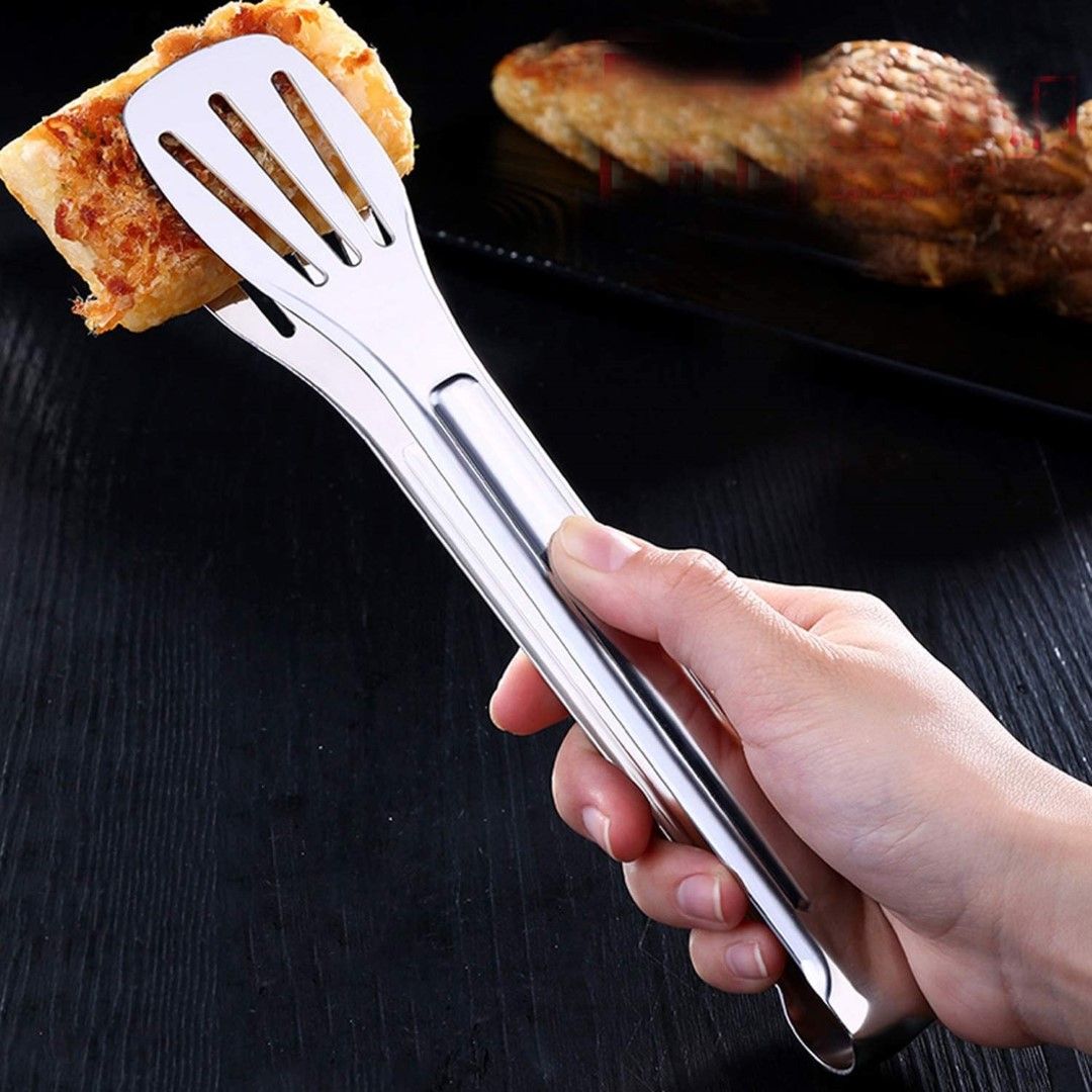 Stainless Steel Size 12 Inches Food Clip Kitchen Buffet Cooking Tool
