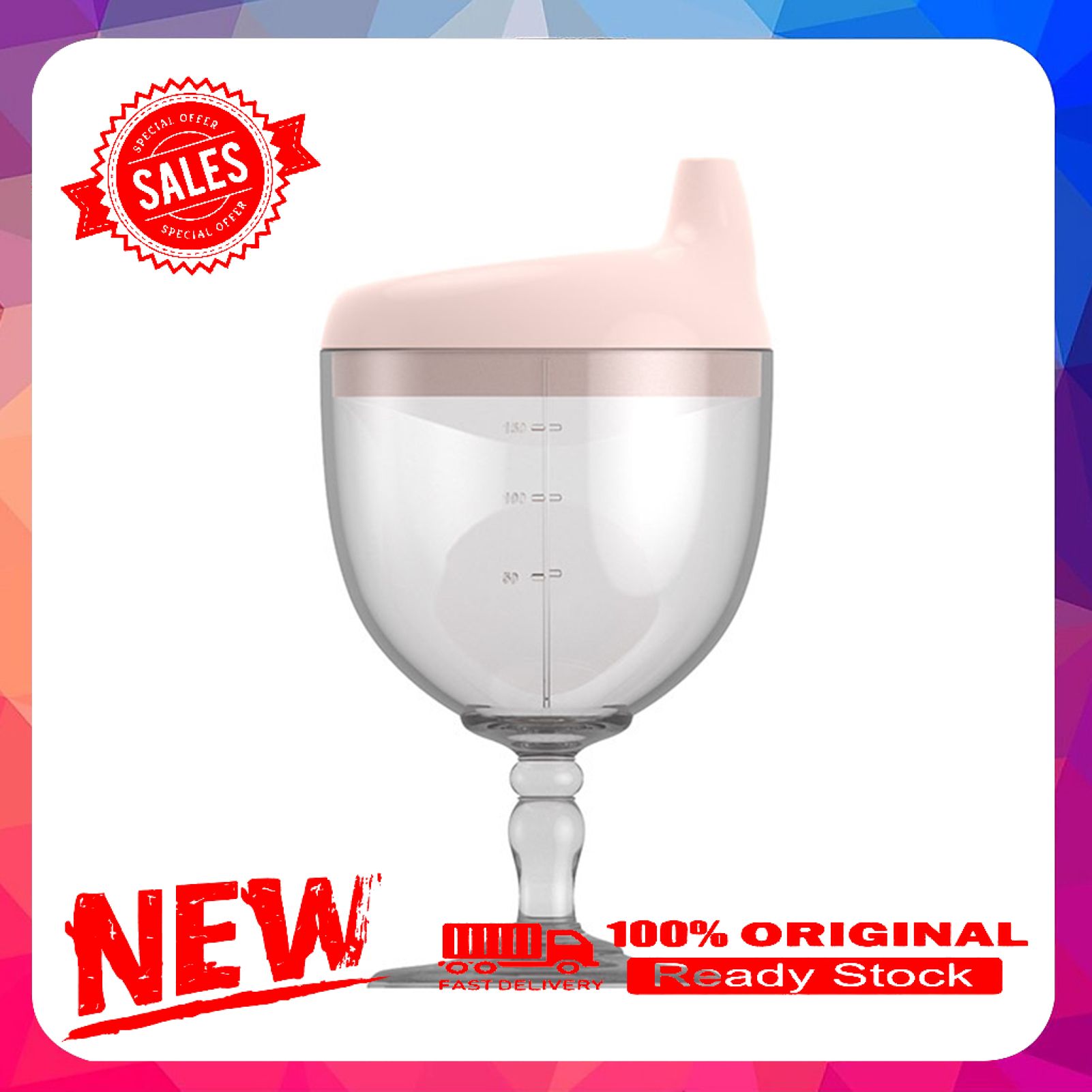 Water Cup  Cup Design Heat-resistant Polypropylene Baby Goblet Sippy Mugs for Home